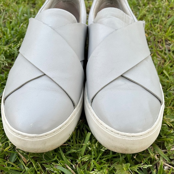 💥SALE💥J/Slides Alec Leather Xband Slip-On Sneaker in Gray Size 8 - Picture 5 of 7